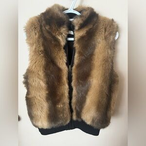 Furry reversible vest
